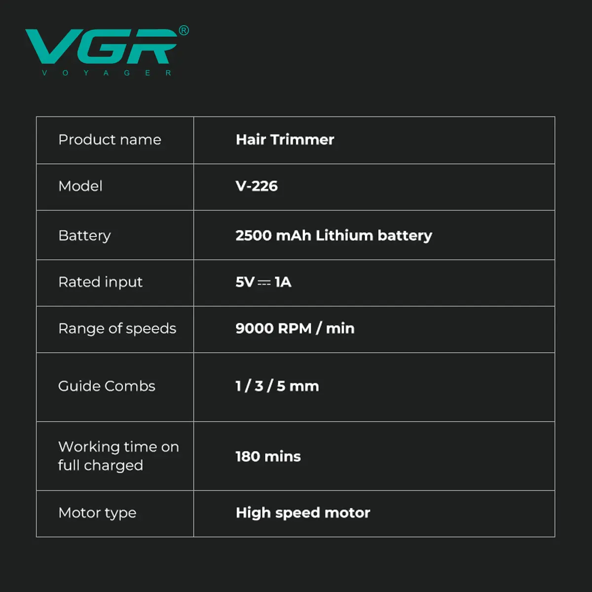 V-226 professional hair trimmer