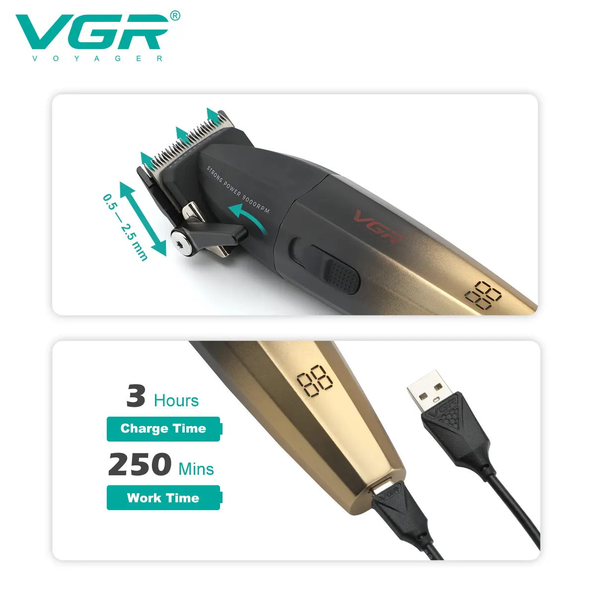 Professional hair clipper V-003